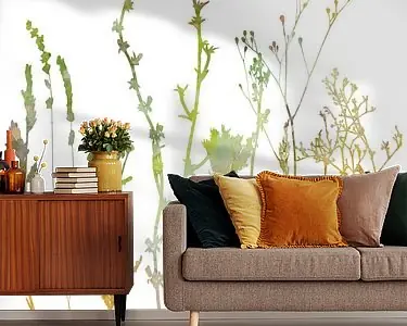 Retro botanische kunst. Wilde bloemen in pastelkleuren. Tani