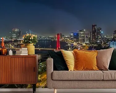 De skyline van Rotterdam Nowość