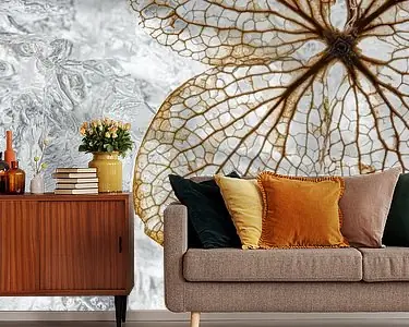 Tylko dziś De structuur van een hortensiabloem op een winters bedje