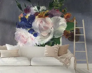 Rabat Bloemen in een kristallen vaas, Édouard Manet