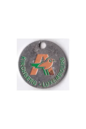 Autentyczny Winkelwagen munt Luxemburg kirochberg