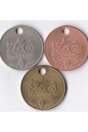 Oryginalny Winkelwagen munt Duitsland 750 jahre leeskow