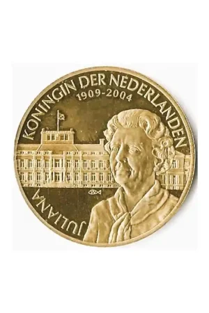 Penning NederlandJuliana Koningin der Nederlanden 1909-2004 Darmowa dostawa