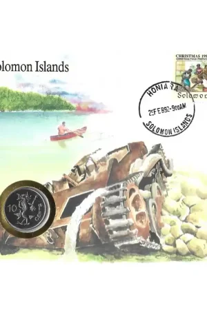 Rabat Numisbrief Solomon Islands 1990 10 Cents