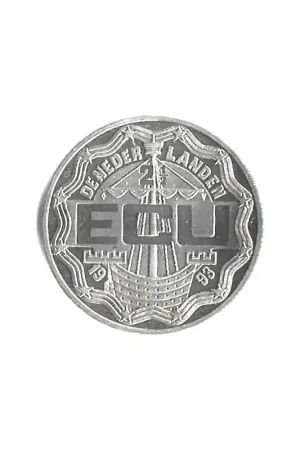 Nederland 1993 Leegwater 2½ Ecu Oryginalny