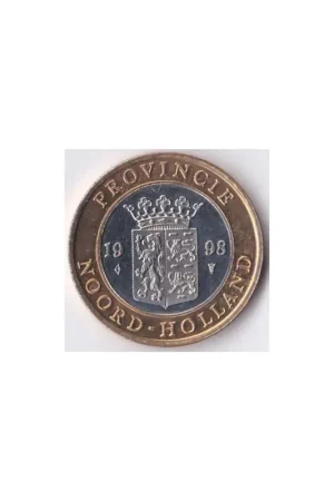 Autentyczny Nederland 1998 Provincie Noord-Holland de Nederlandse munt