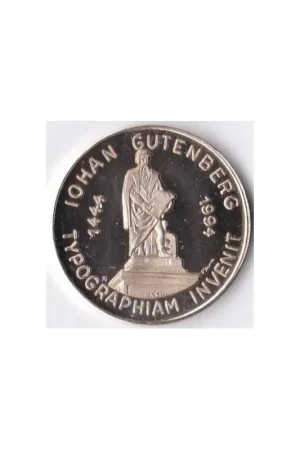 Rabat Frankrijk Ecu Strasbourg Capitale de L'Europe 1994 Johan Gutenberg