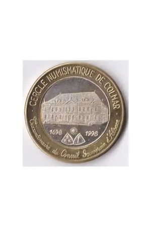 Szybka dostawa Frankrijk 20 euro Cercle Numismatique de Colmar 1998 penning