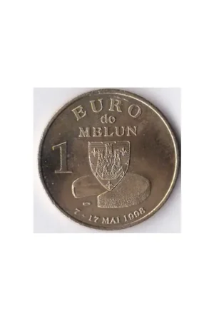 Promocja Frankrijk 1998 €1 Buro de Melun penning 'Melun ville d'Europe'