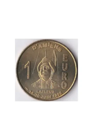 Frankrijk 1998 1 euro d'Amiens penning les hortillonnages Wysoka jakość
