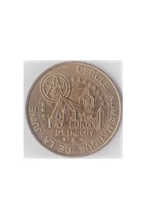 Ostatnia szansa Frankrijk 1996 1,5 euro d'Etrechy Cercle Numismatique penning