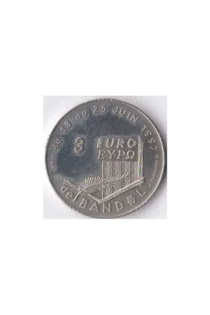 Ekspresowa dostawa Frankrijk 1997 3 euro de Bandol Anniversaires des Jumelages penning