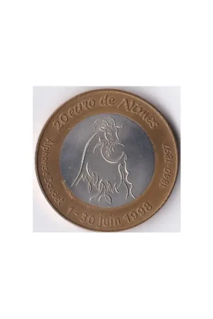 Oferta limitowana Frankrijk 1997 20 euro de Nimes penning 'Alphonse Daudet'