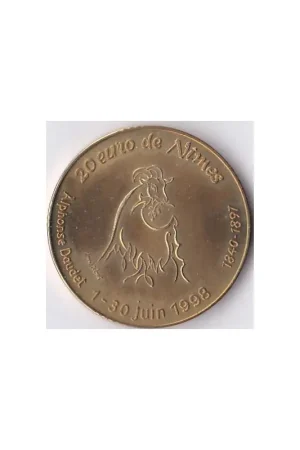 Nowość Frankrijk 1997 20 euro de Nimes penning 'Alphonse Daudet'