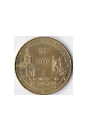 Frankrijk 1997 1,5 euro N.D. de Gravenchon penning Niska cena