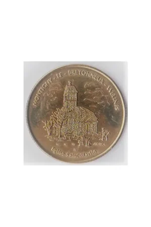 Frankrijk 1997 1,5 euro de Montigny penning 'Eglise Saint Martin' Tani