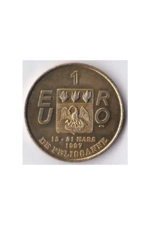 Bezpieczna płatność Frankrijk 1997 1 euro de Pelissanne penning Eglise saint Maurice