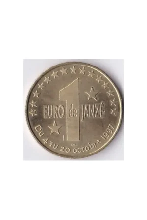 Frankrijk 1997 '1 euro de Janzé' penning Darmowa dostawa