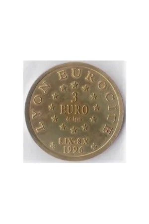 Oferta limitowana Frankrijk 1996 3 euro Lyon Eurocité penning