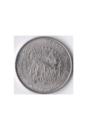 Premium Frankrijk 1996 3 euro d'Etrechy Cercle Numismatique penning