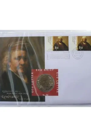 Ecubrief nummer 38 'Rembrandt van Rijn "Zelfportret 1669"1999' Popularny