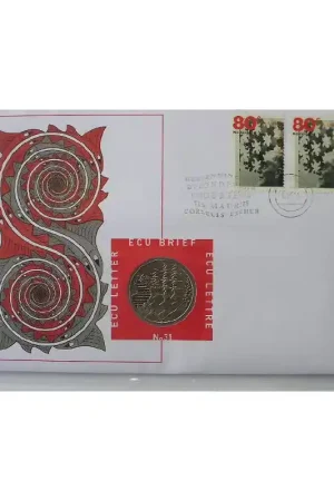 Ecubrief nummer 31 'M.C. Escher "Draaikolken" 1998' Autentyczny