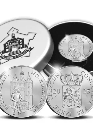 Popularny Nederland 2025 Zilveren Dukaat 2025 'Sassenpoort' Zilver Proof