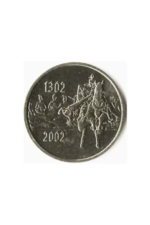 Zwrot pieniędzy België 2002 'Gulden sporenslag 1302 - 2002' Penning