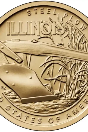 USA 1 dollar 2024 D 'American Innovation "Illinois-Steel Plow' Unc Oryginalny