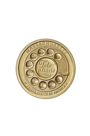 USA 1 dollar 2020 D 'American Innovation Telephone Massachusetts' Unc Oferta