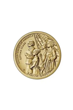Autentyczny USA 1 dollar 2020 D 'American Innovation Septima Clark South Carolina ' Unc