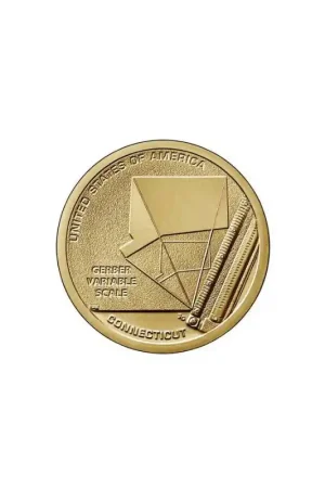 Autentyczny USA 1 dollar 2020 D 'American Innovation Connecticut ' Unc