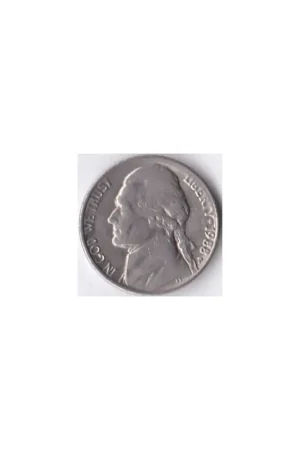 Autentyczny United States of America 5 Cents 1988 P Zf