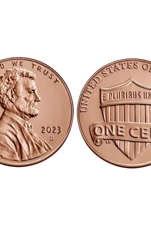 United States of America 2023 1 Cent D Unc Autentyczny