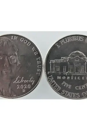 Oryginalny United States of America 2020 D (Denver) 5 Cent Unc