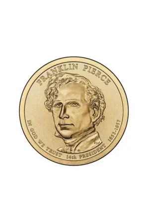 U.S.A. 14th President Dollar 2010 P Franklin Pierce Rabat