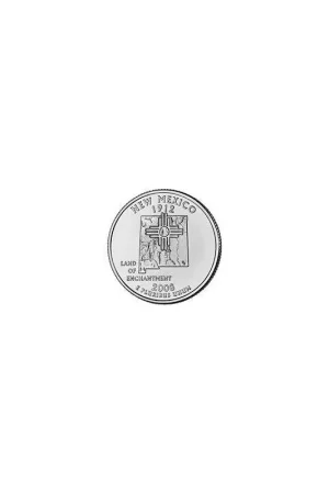 U.S.A ¼ Dollar New Mexico 2008 D UNC Oryginalny