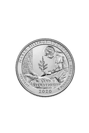 U.S.A ¼ Dollar Marsh Billings Rockefeller 2020 S UNC Niska cena