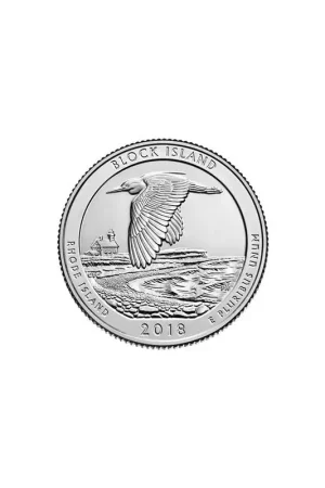 Rabat U.S.A ¼ Dollar Block Island 2018 D UNC