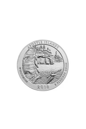 U.S.A ¼ Dollar Apostle Islands 2018 D UNC Najlepsza cena