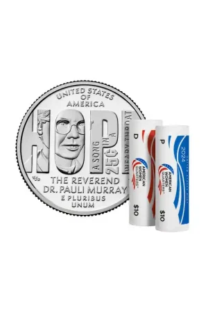 U.S.A ¼ Dollar 'Ds. dr. Pauli Murray' 2024 Rollen D & P Unc Totaal 80 stuks Zamów teraz
