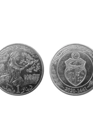 Zamów teraz Tunesië 2020 1 Dinar nieuw type Unc