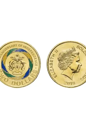 Solomon Islands 2018 2 Dollar '40 years of independence'Unc Ekspresowa dostawa