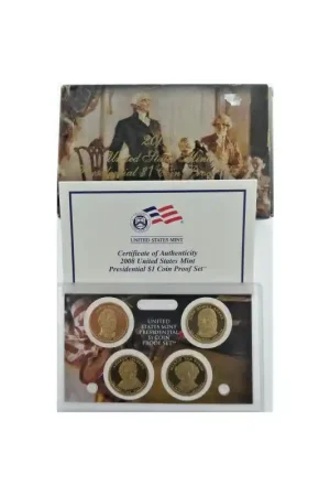 Autentyczny Proofset United States of America 2008 President Dollar set*