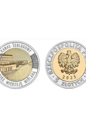 Polen 2023 5 Zlote Unc 'The vistula spit canal' Unc Oferta limitowana