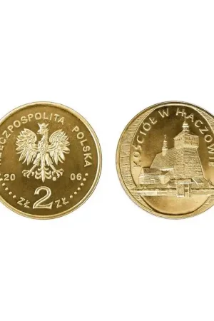 Autentyczny Polen 2006 2 Zlote Kerk van Haczow Unc