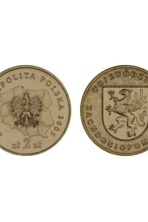 Najlepsza cena Polen 2005 2 Zlote Zachodnio-Pomorskie Unc