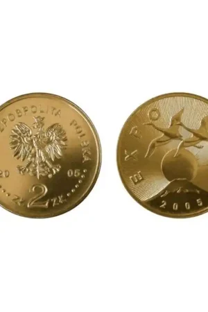 Zwrot pieniędzy Polen 2005 2 Zlote Aichi Expo Unc