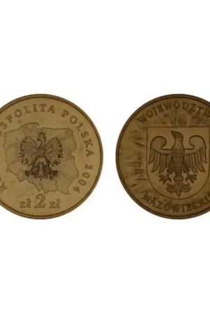Polen 2004 2 Zlote Mazowieckie Unc Zwrot pieniędzy