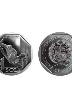 Peru 2019 1 Sol Unc 'Staart aap' Darmowa dostawa